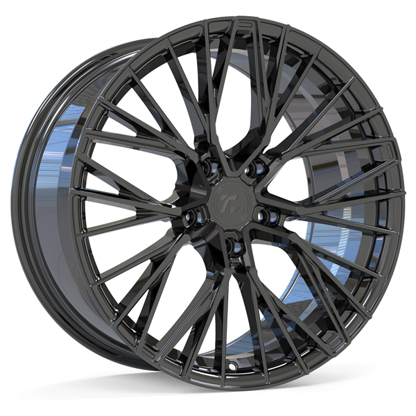 TISLI NIGHTHAWK 20X8.5 5X112 +40MM 66.56 GLOSS BLACK