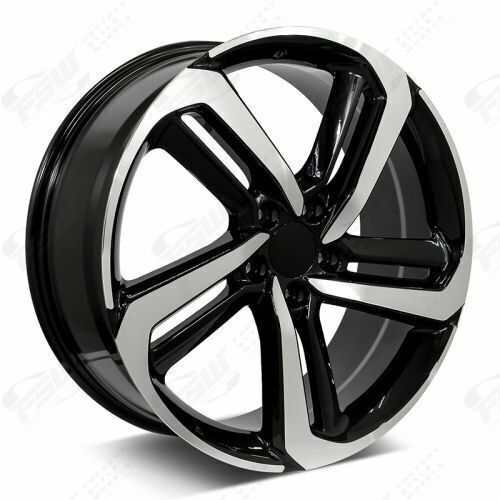 HD-1 GLOSS BLACK/MACHINE FACE 20X8.5 5X114.3 +35 +64.1 *HONDA REPLICA*
