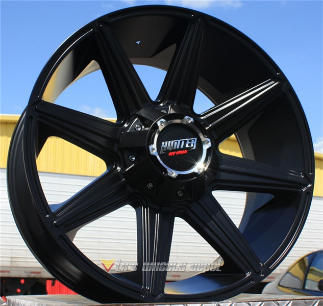 HUNTER OFF ROAD-HT81 MATTE BLACK 22X10 8X170 -10