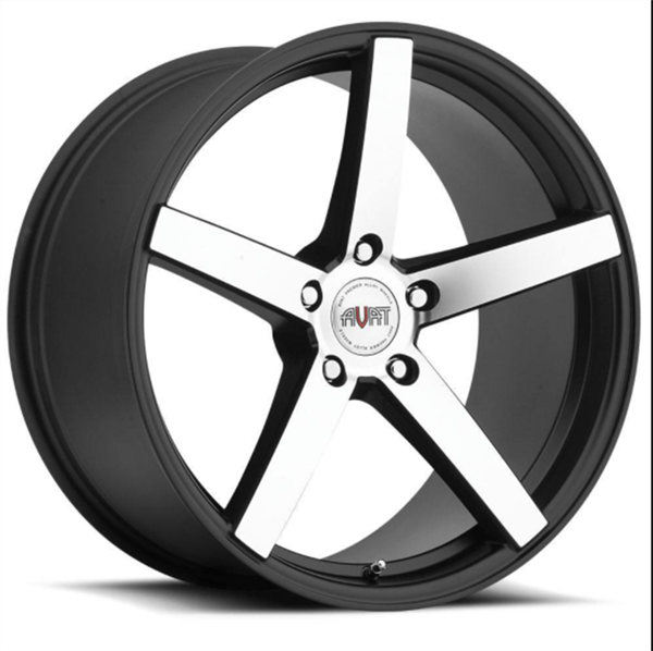 KATANA RACING-KR35 MATTE BLACK/MACHINE FACE 17X7.5 5X4.5 +40 +73.1