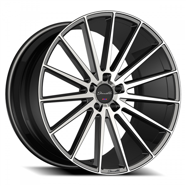 VERDI 20X10.5 5X114.3 +45 73.1 MB GLOSS BLACK W/MACHINED FACE