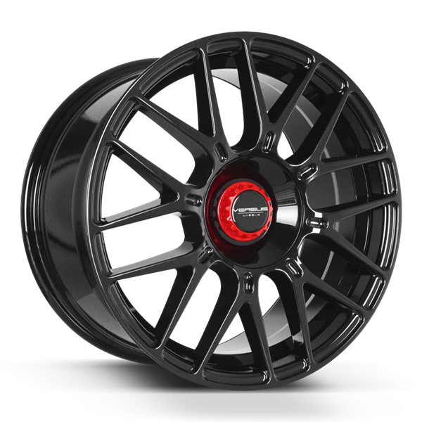 VERSUS VS22 17X8 4X100/114.3 BLACK/RED CAP 73.1 +40