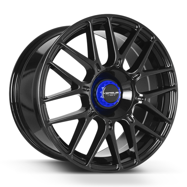 VERSUS VS22 18X8.5 BLACK/BLUE CAP 5X100/114.3 +35 73.1