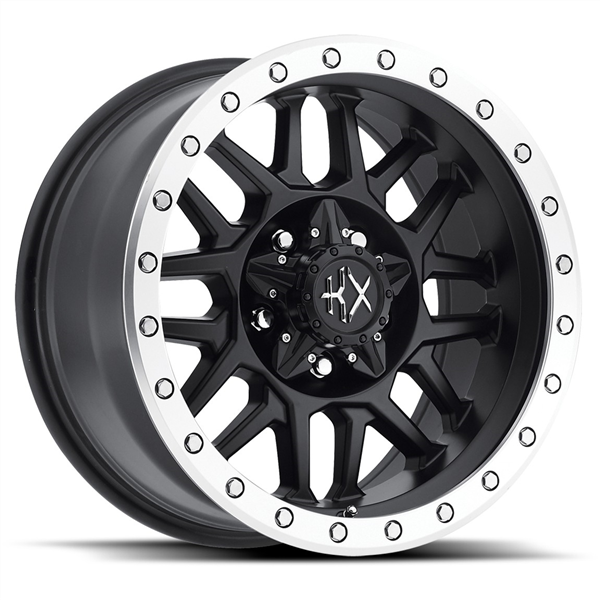 KX-03 MATTE BLACK/MACHINE RING 17X8.5 5X4.5/5X127 +1 +78.3