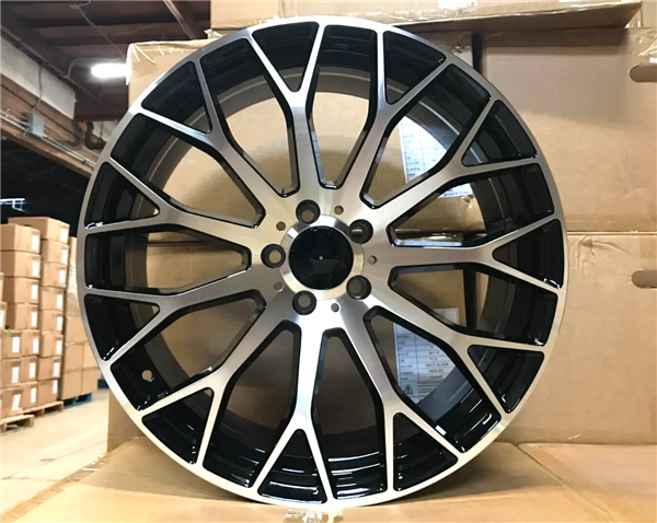 MB-20 BLACK/MACHINE FACE 19X8.5 5X112 +35 +66.6 *AW*