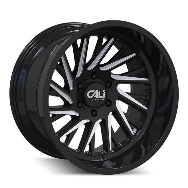 CALI PURGE 9114 24X14 8X170 -76 CB125.2MM GLOSS BLACK MILLED