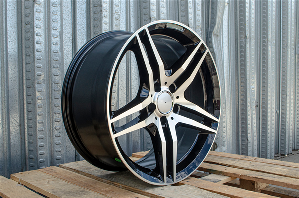 MB-3 GLOSS BLACK/MACHINE FACE 19X9.5 5X112 +38 +66.6 *AW*