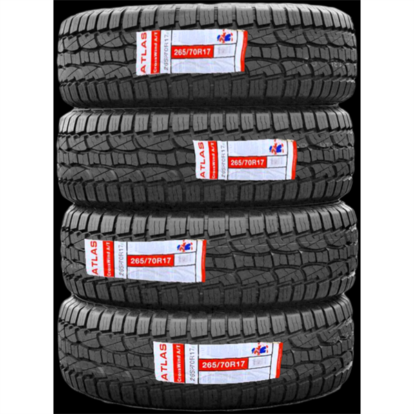 LT265/70R18 Atlas Paraller A/T 124/121S, E (10 Ply) All Season 55,000 miles M+S