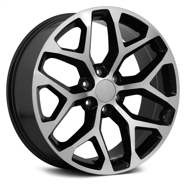 O.E. REVOLUTION-G09 GLOSS BLACK MACHINE FACE 26X10 6X139.7+24 C.B 78.1