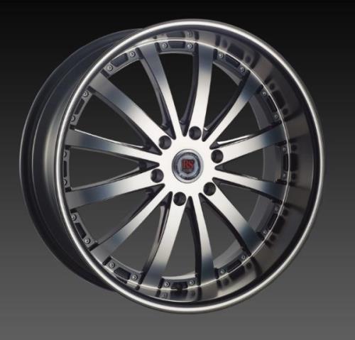 RSW-AVICCI-77 20X8.5 BLACK/MACHINE FACE 20X8.5 5X4.5+35 B+MO+MLLIP