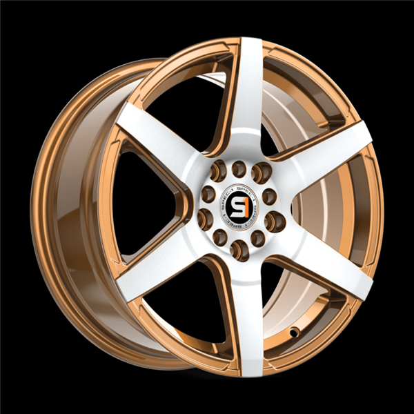 SPEC-1 RACING SPT-34 GOLD & MACHINED 16X7.0 5X100/5X4.5 +30 +73.1 *NC*