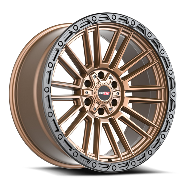 VORTEK VRT-604 ZEUS MATTE BRONZE WITH BLACK BEAD RING 22X10 6X135/6X139.7 -18 +106.1 *NC*