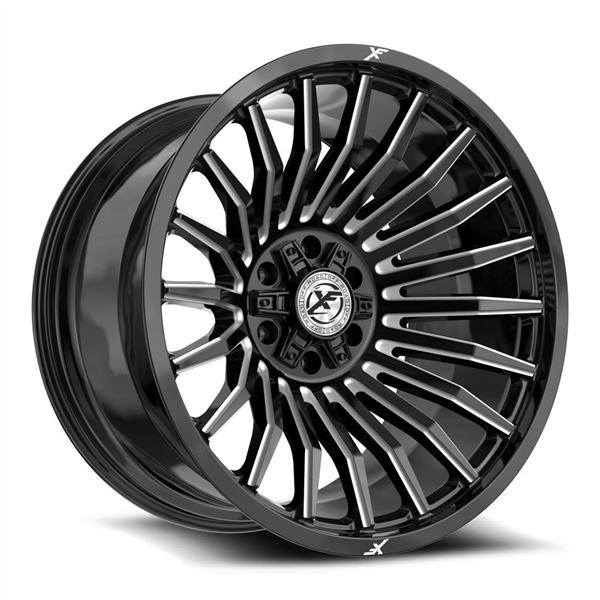 XF OFF-ROAD XF-231 GLOSS BLACK & MILLED 26X12 6X135/6X139.7 -44 +106.4 *NC*