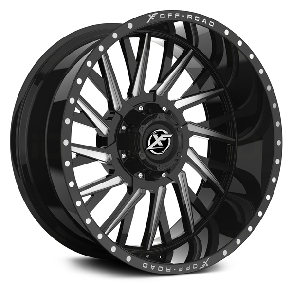 XF OFFROAD-XF226 GLOSS BLACK/MILLED 20X10 6X135/6X5.5 -12 +108 *NC*