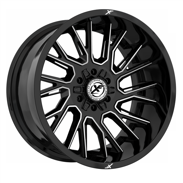 XF OFFROAD-XF230 GLOSS BLACK/MILLED 20X9 5X127/5X5.5 +0 +78.1
