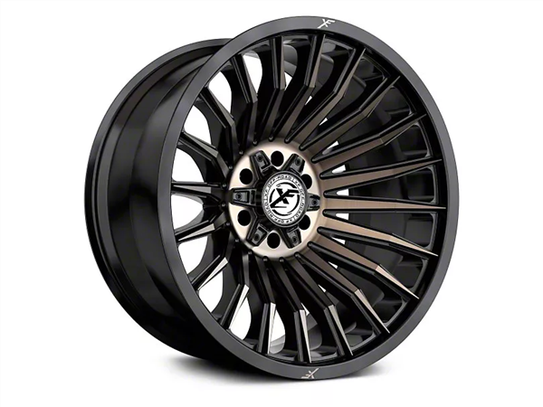 XF OFFROAD-XF231 SATIN BLACK MACHINED+BRONZE TINT 20X10 5X127/5X5.5 -12 +78.1 *NC*