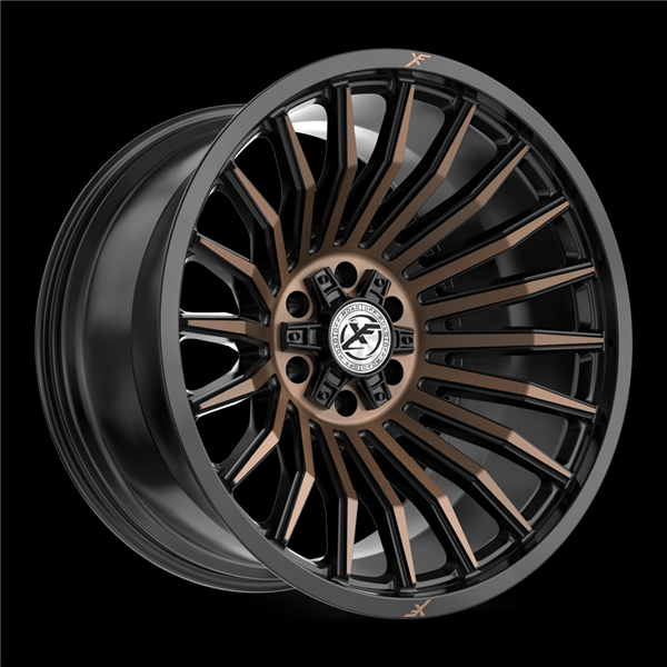 XF-231 Satin Black & Bronze Machined Double Dark Tint 20X9.0 5X127/5X139.7 +12 +78.10 *NC*