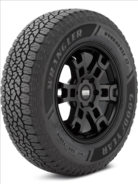 LT245/75R16 10PR GOODYEAR WRANGLER WORKHORSE AT 120S 50K BSW