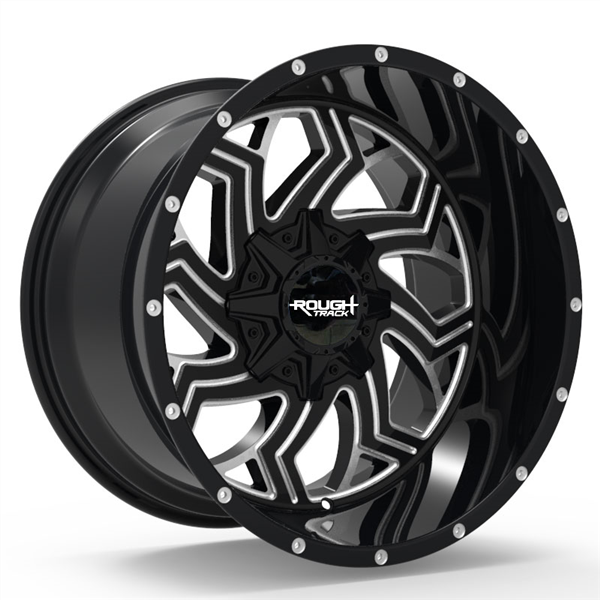 ROUGH TRACK RT31 AS9996 20X10-18 8X165.1 C.B 125.20 GLOSS BLACK MILLED