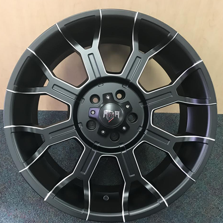 RDR 11-M 17X9+0 5X127 C.B-78.1 BLACK/MACHINE WINDOW(LANDER)-MFB+MW