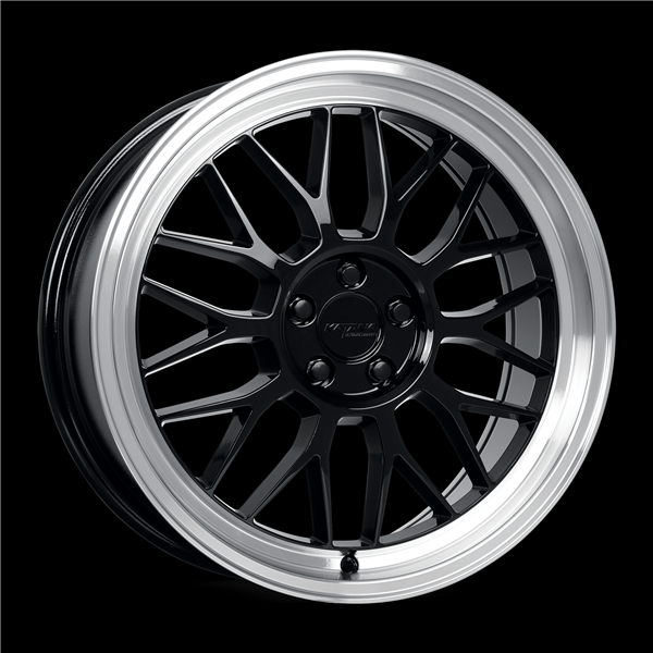 KATANA RACING 18X8 5X120 +40 C.B 72.56 GLOSSY BLACK MACHINE LIP