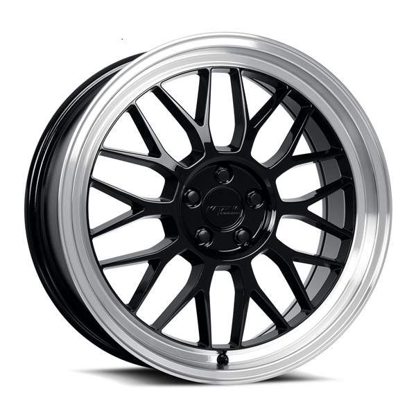 KATANA KR06 18X8 5X114.3 +40 C.B 73.1 GLOSSY BLACK MACHINED LIP