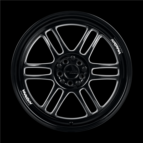 KATANA KR02 18X8 5X100/5X114.3 +40 C.B 73.1 GLOSSY BLACK