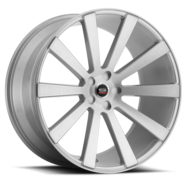 SPEC-1 LUXURY SPL-002 20X9.0+38 5X114.3 C.B 73.1 SILVER BRUSHED