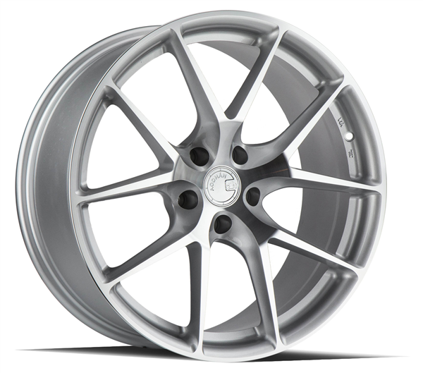 AODHAN AFF07 19X8.5 5X112 +35 C.B 66.6 GLOSS SILVER/MACHINE FACE SPF