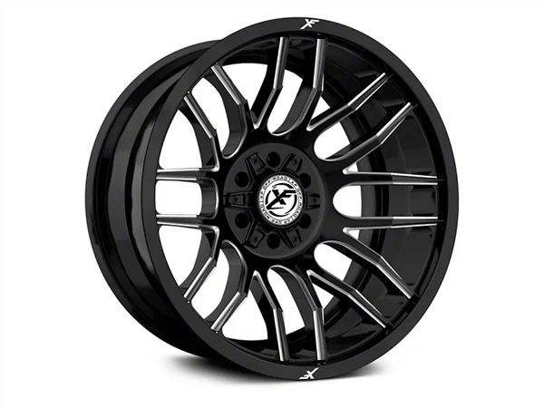 XF OFFROAD-XF232 20X10 6X135/6X139.7 -24 C.B 106.4 GLOSS BLACK MILLED