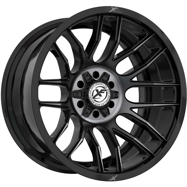XF OFFROAD-XF232 20X10-12 5X127/5X139.7 C.B 78.1 BLACK MACHINED+DARK TITANIUM TINT