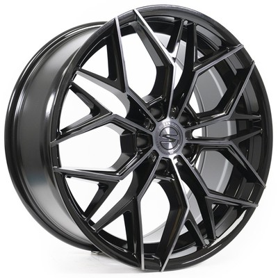 20X10.5+38 SELECT PRECISION ALLOYS SYNDICATE 5X120 7.27 72.54 GLOSSY BLACK MACHINED DDT FACE AND LI