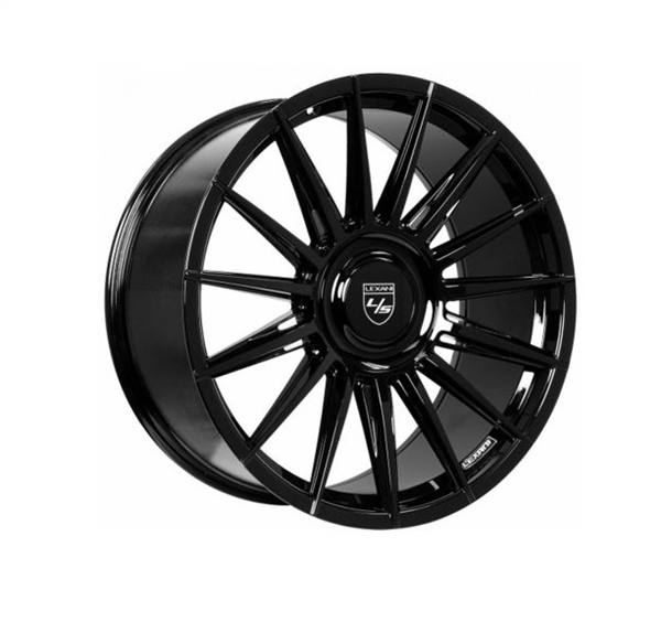 LEXANI LOTUS 24X9.0 5X120/5X130 ET25 FULL GLOSS BLACK 74.1MM CB