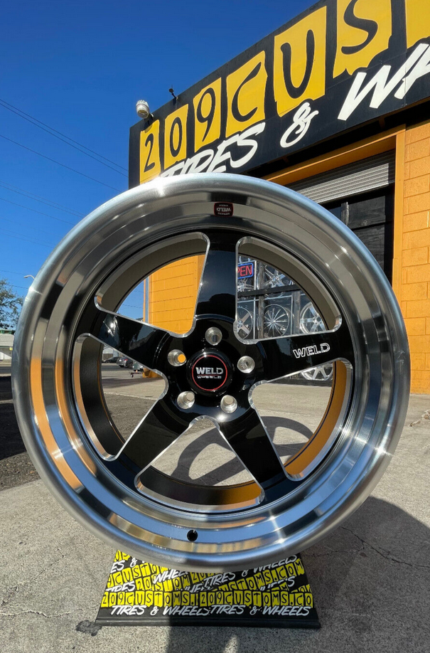 (SET OF 4) 20" WHEELS WELD STREET VENTURA S104 20x8 20x10.5 5x127 FOR CHEVY TRUCKS C-10 OBS