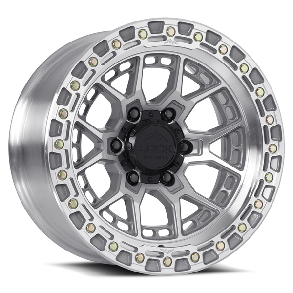 LOCK OFFROAD COMMANDO 20X10 8X165.1 -18 C.B 125.2 MACHINE WITH CLEAR COAT