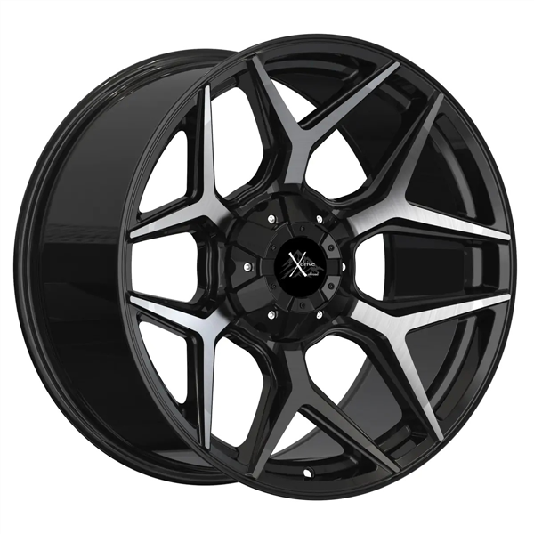 X DRIVE DEFIANT X003 20X10 6X135/139.7 +19 C.B106.2 GLOSS BLACK MACHINED BRUSHED TINT