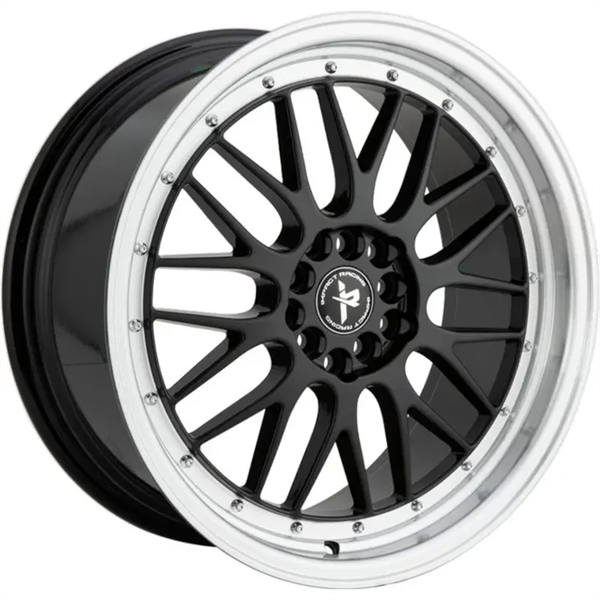 IMPACT RACING 505 17X7.5 4X100/114.3 +38 C.B 73.1 GLOSS BLACK MACHINED LIP