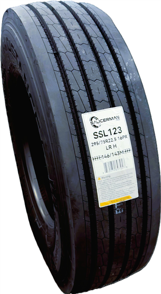 295/75R22.5 SAUCERMAN SSL123 146/143M STEER / ALL POSITION ( 16 PLY )