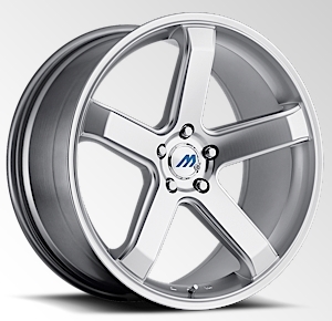 2 CRAVE MACH M5 19X9.5+35 5X120 C.B 72.56 HYPERSILVER-MF-HS (STAGGERED)