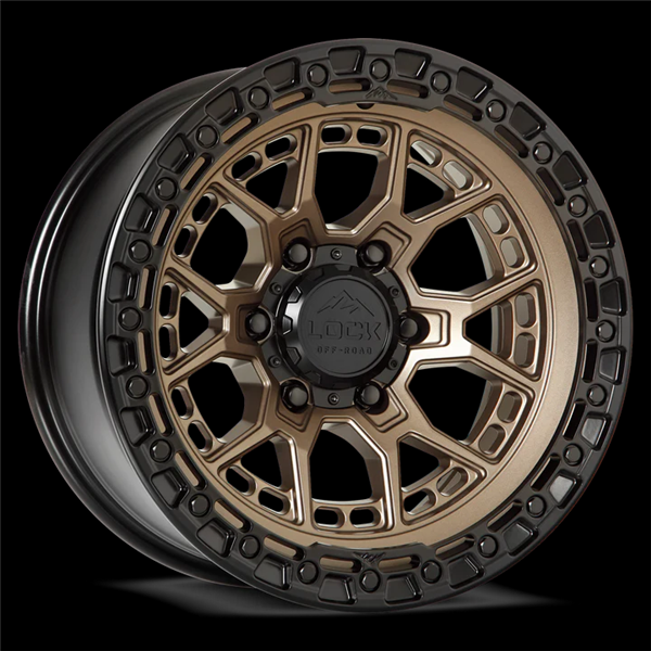 LOCK OFFROAD COMMANDO 17X9-12 6X139.7 CB-106.2 MATTE BRONZE W/MATTE BLACK RING