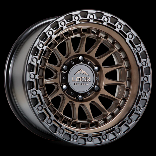 LOCK OFFROAD MOJAVE 17X9+1 8X165.1 CB-125.2 MATTE BRONZE W/MATTE BLACK RING