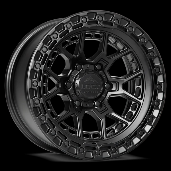 LOCK OFFROAD COMMANDO 17X9+0 6X139.7 CB-106.2 MATTE BLACK W/MATTE BLACK RING