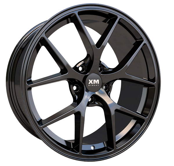 XM STREET XM-808 17X7.5+38 5X112 C.B 66.60 GLOSSY BLACK