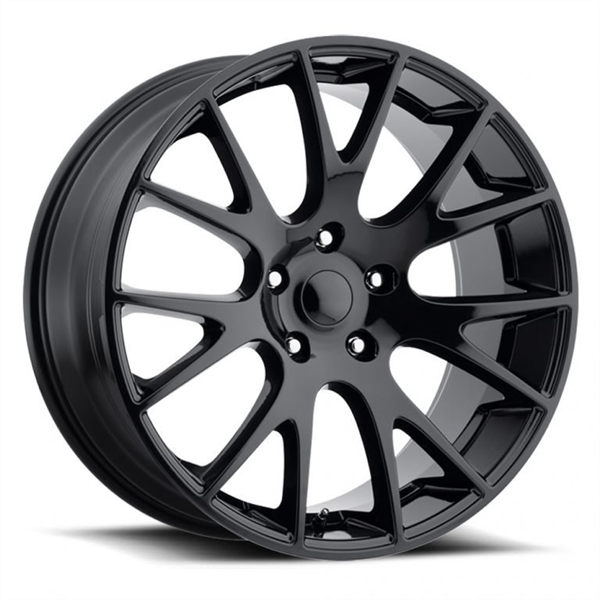 DODGE HELLCAT SRT REPLICA RP037 20X11+18 5X115 C.B 71.50 GLOSS BLACK**AVAILABLE STAGGERED ONLY**