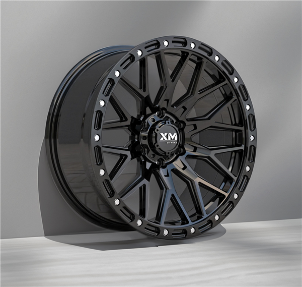 XTREME MUDDER XM-704 17X9+0 6X139.7 C.B 106.20 GLOSS BLACK *FLOW FORMING*