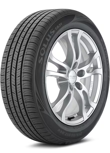 215/55R17 KUMHO SOLUS TA31 94V 500A-A 60K MADE IN USA