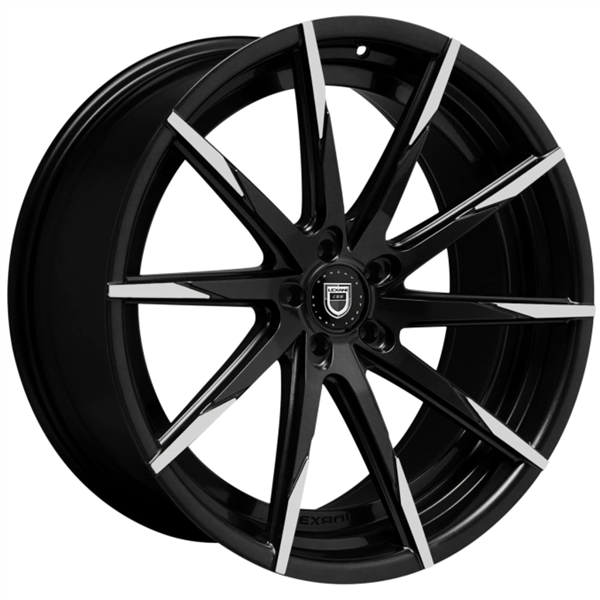 LEXANI CSS15 20X10 5X112 +45 C.B 74.1 BLACK MACHINED MILLED