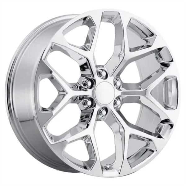IMPACT REPLICA SNOWFLAKE 22X9 6X139.7 +24 C.B 78.1 CHROME