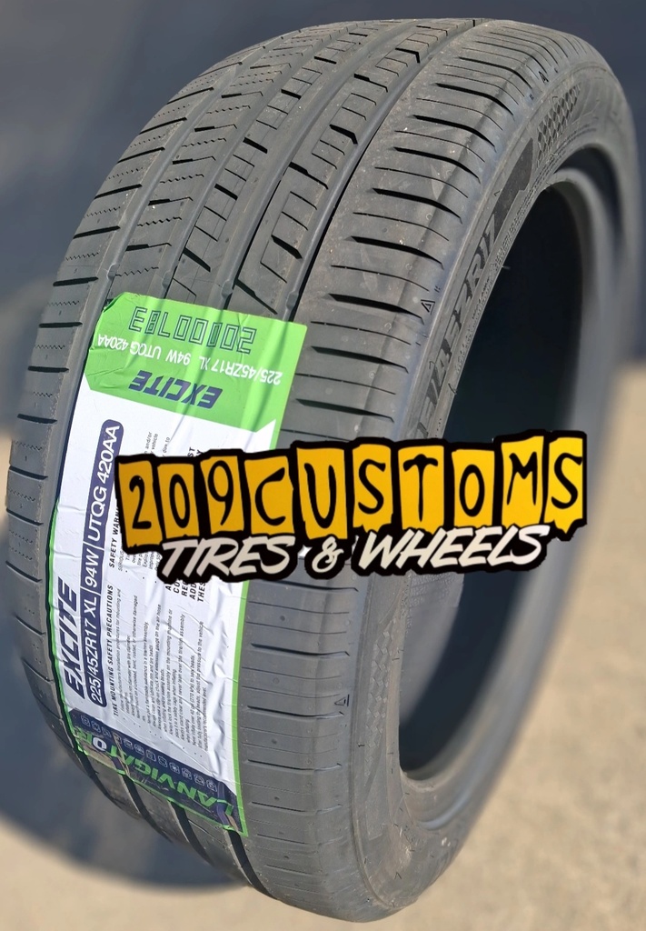 235/40ZR19 LANVIGATOR EXCITE 96W XL 420 A-A 50K + ROAD HAZARD