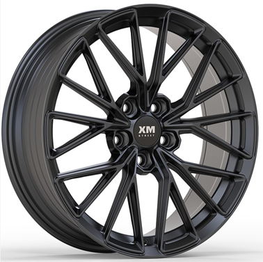 XM STREET XM-804 18X8+35 5X110 C.B 74.10 GLOSS BLACK **FLOW FORM**